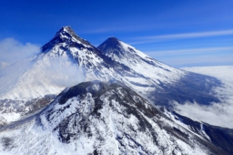 mountain, snow