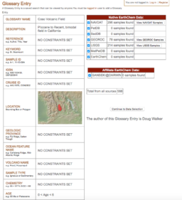 screenshot earthchem portal