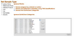 screenshot earthchem portal