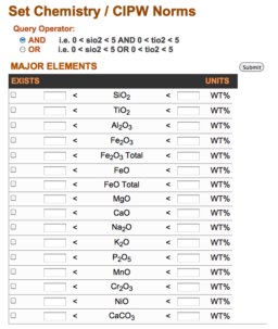 screenshot earthchem portal